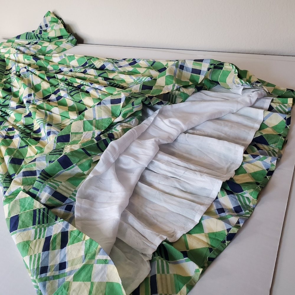 Faithfull the Brand Falabelle tiered checked cotton-poplin midi dress Size L - Picture 9 of 13